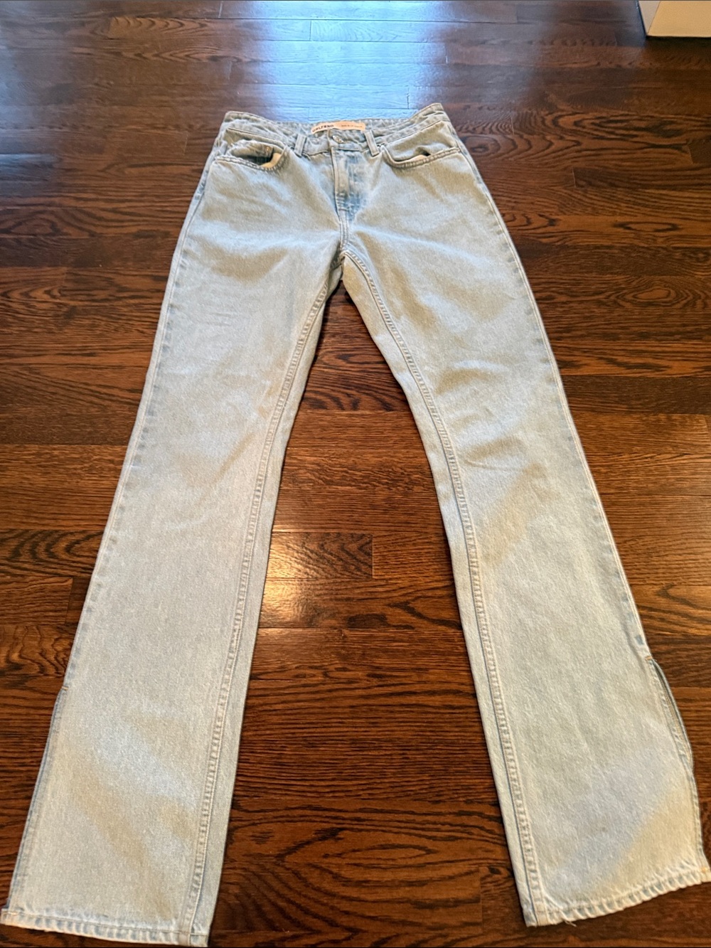 GRLFRND Light Blue Flare Jeans